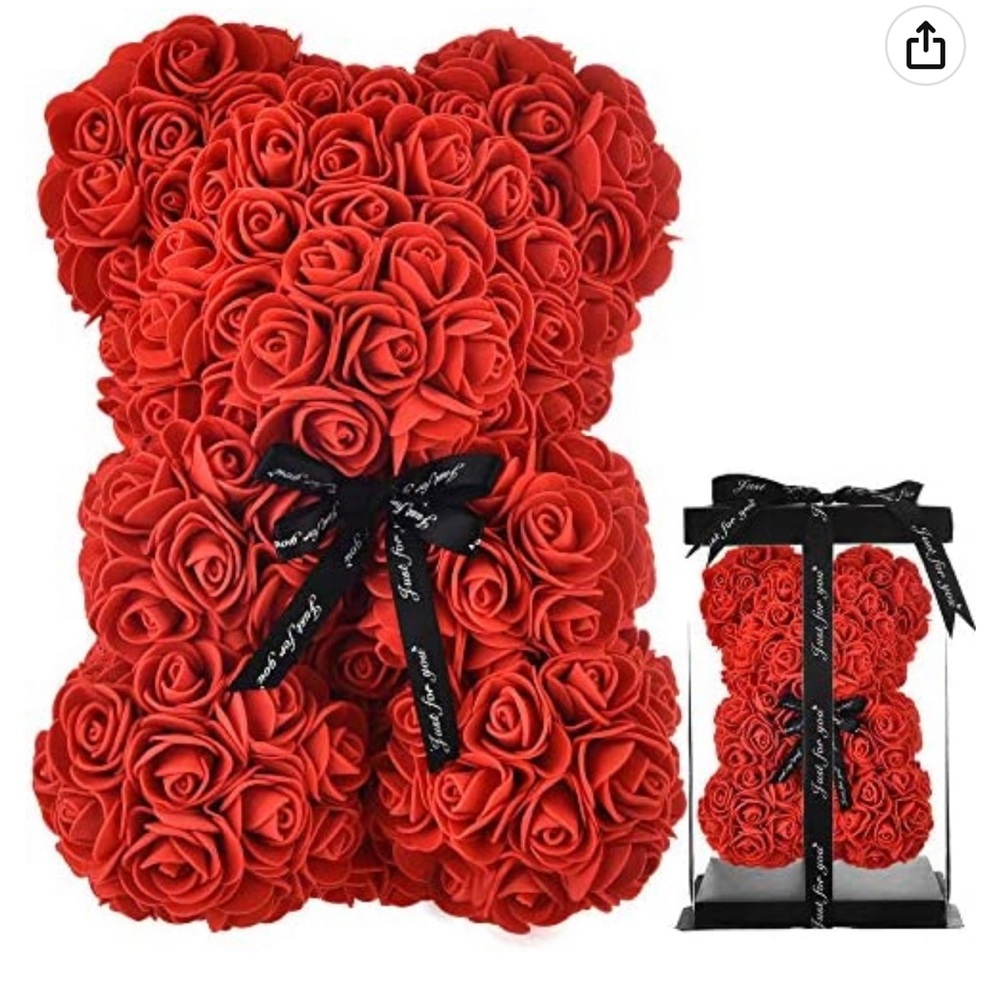 Valentines Day Rose Teddy Bear